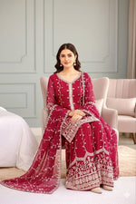 Silk And Heavy Embroidery Sequence Work Top-Bottom And Dupatta Set in Germany