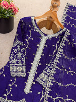 Silk And Heavy Embroidery Sequence Work Top-Bottom And Dupatta Set in Germany