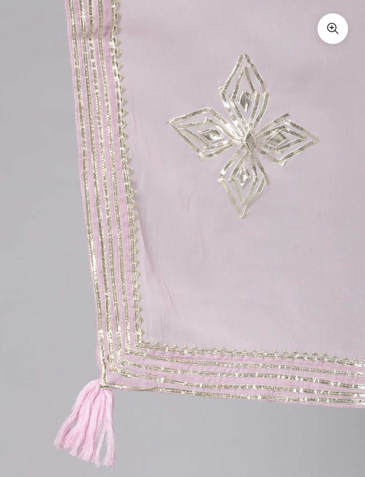 Women's  Gota Patti Embroidered A-Line Kurta Trouser Dupatta Set in Germany