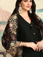 V-Neck Three-Quarter Sleeves Kurta with Trousers & With printed Dupatta in Germany