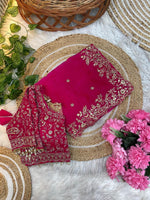 Unique Fandy Silk C -pallu Sequins embroidery work saree in Germany