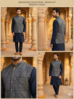 Kurta Payjama With Jacket Jacquard Work Banarasi Silk in Germany