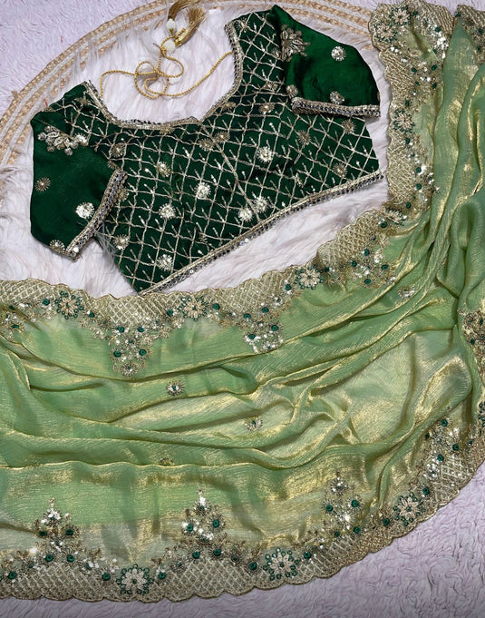 FENDY SARTIN SILK WITH BEAUTIFUL EMBROIDERY WORK SAREE IN GERMANY