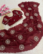 Bollywood Designer Fandy Satin Saree for Women | Festive & Party Wear in Germany