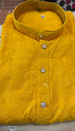 Embroidered Chikankari Kurta for Men In Germany