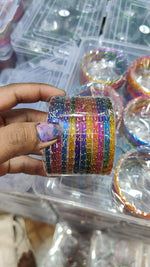 Multi Attractive glossy transparent crystal glass bangles in Germany