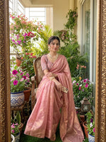 Peach unique Fendy saree in Berlin