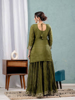 Green Heavy Embroidery Suit in Germany