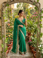 Emerald Green Beautiful saree in Germany