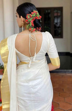 Beautiful Zari Saree in Germany(Onam Saree)