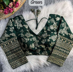 Green Readymade blouse with embroidery in Germany Namma Markt