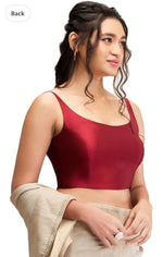 Maroon Women Women Back Open Blouse in Germany