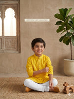 Yellow Boys Kurta Pajama Sequin Print Embroidery Mirror Work In Germany