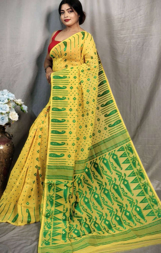 Woven Design Pure Cotton Jamdani Saree in Germany Namma Markt