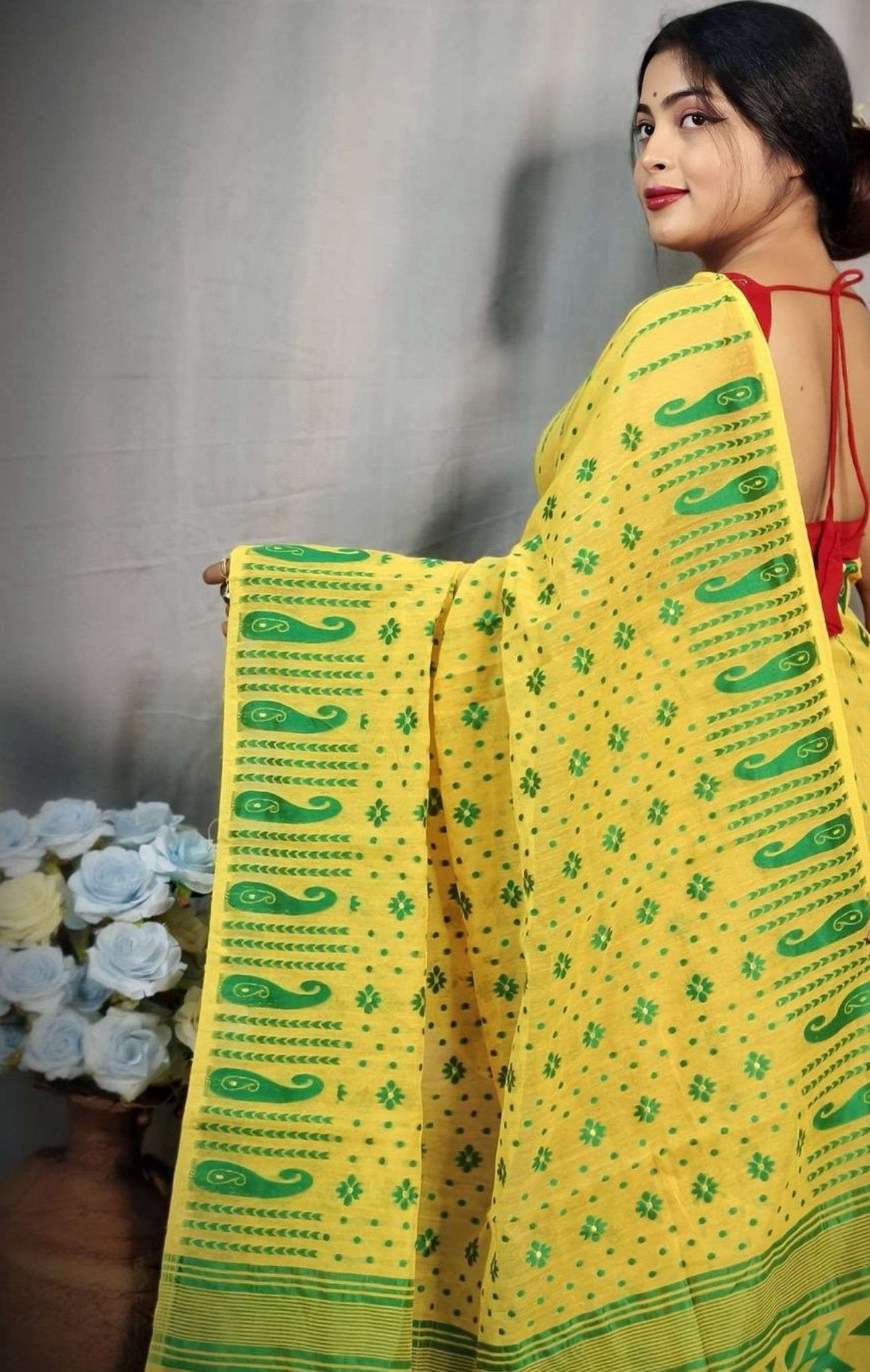 Woven Design Pure Cotton Jamdani Saree in Germany Namma Markt