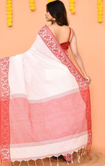 Ethnic Motifs Embroidered Pure Cotton Jamdani Saree in Berlin