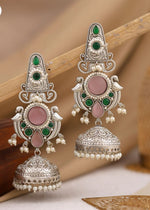 Baby Pink stone Jhumka Earrings in Germany
