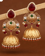 Tejaswini Gold Jhumki Earrings in Germany