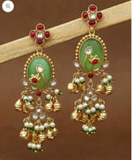 Phool Bagh Premium Gold Danglers in Germany