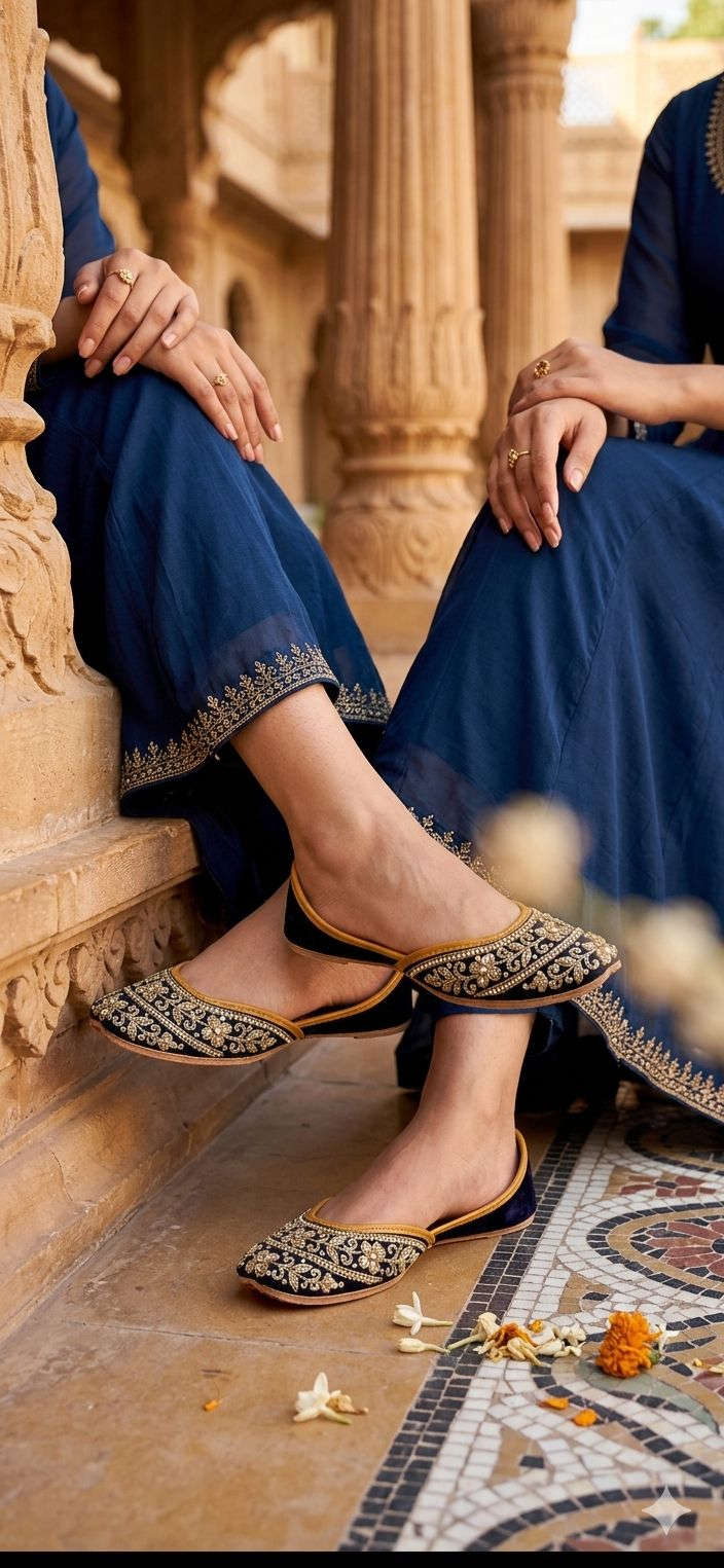 Black Punjabi Juttis Pure Leather in Germany Namma Markt