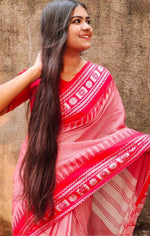 Ethnic Motifs Woven Design Khadi Saree in Berlin