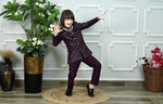 Boys' Woven Brocade Jodhpuri Bandhgala Suit Set with Pearl Mala | Kids Indo-Western Ethnic Receptions Dress in Germany