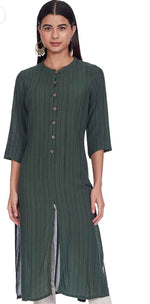 Women's Cotton Blend Regular Fit Regular Kurta in Germany