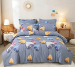Floral Microfibre King Bedsheet with 2 Pillow Covers in Berlin