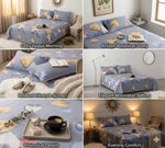 Floral Microfibre King Bedsheet with 2 Pillow Covers in Berlin
