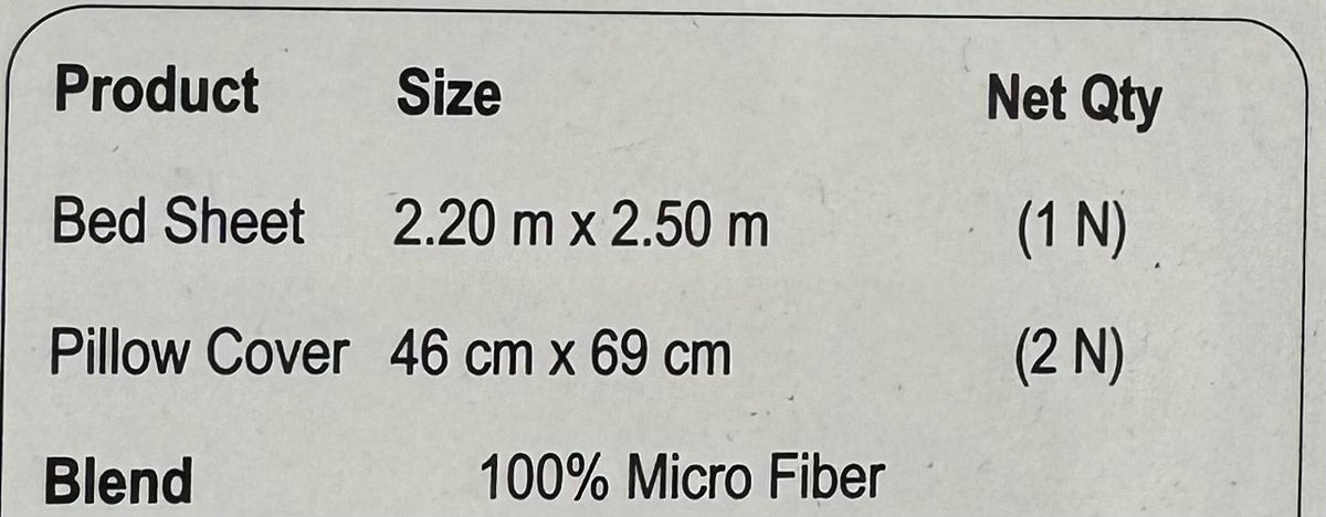 Floral Microfibre King Bedsheet with 2 Pillow Covers in Berlin
