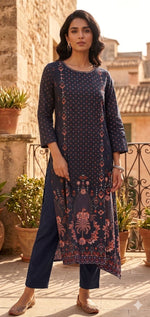 Women Ethnic Motifs Printed Kurta in Germany