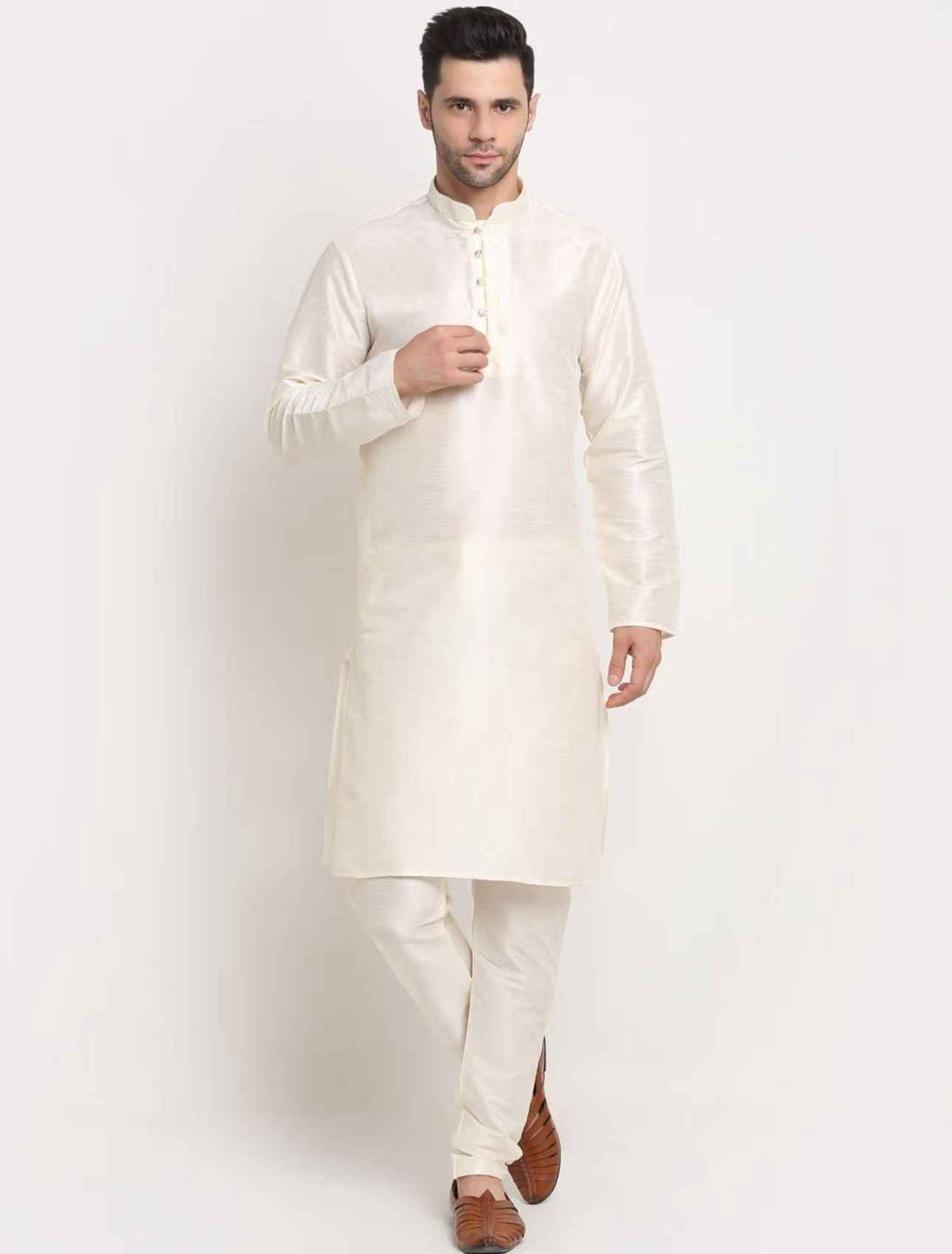 Men Kurta & Churidar with Thread Work Pink Nehru Jacket in Germany