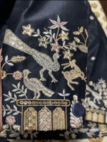 Blue Cotton, Silk Embroidery  Sherwani Set in Berlin