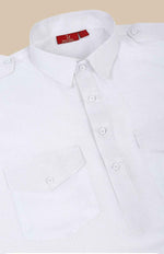Shirt Collar Cuffed Sleeves Pure Cotton Pathani Kurta With Salwar in Germany