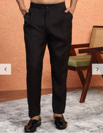 Silk Blend Anchor Work Kurta Trouser Set with Floral Embroidered Nehru Jacket in Berlin