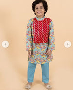 Floral Print 2-Piece Kurta Pyjamas Set in Berlin