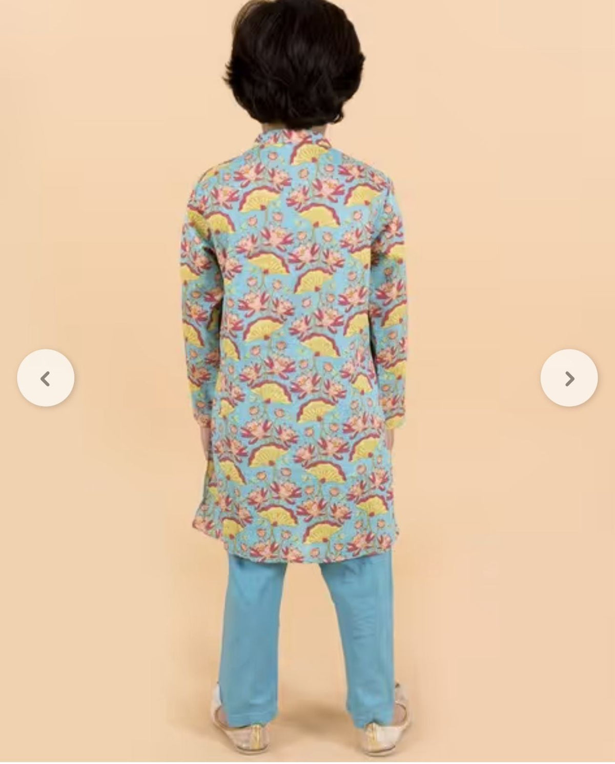 Floral Print 2-Piece Kurta Pyjamas Set in Berlin