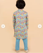 Floral Print 2-Piece Kurta Pyjamas Set in Berlin