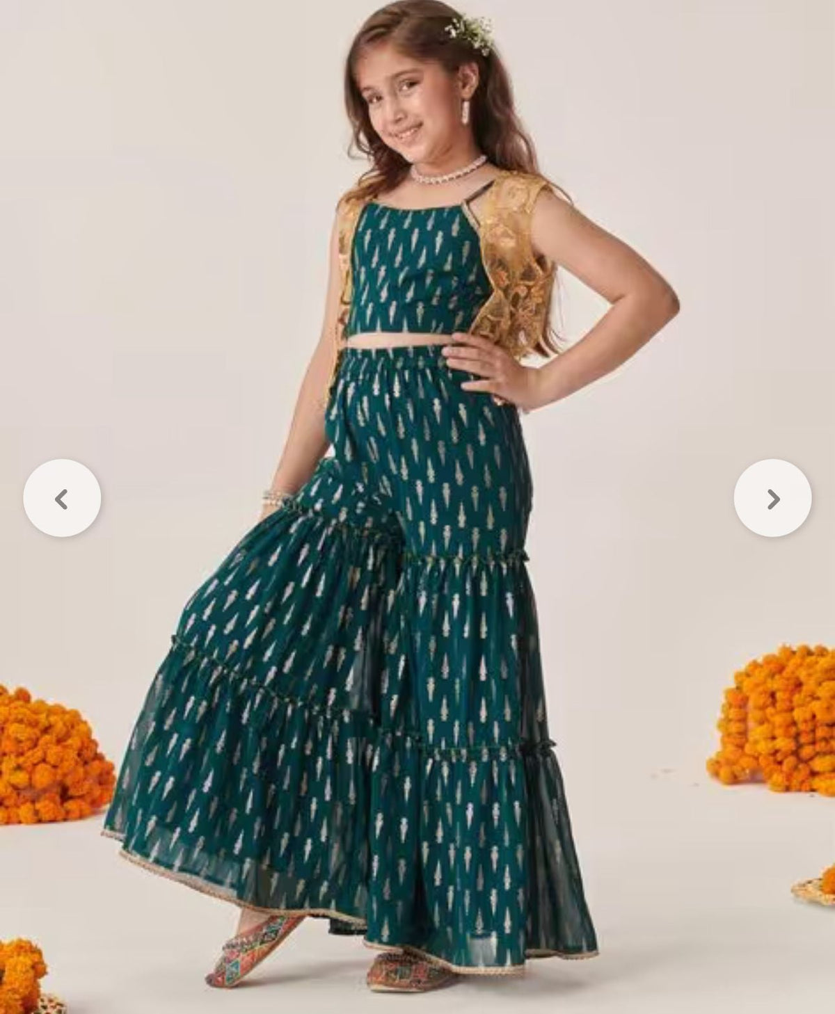 Girls Embroidered 3-Piece Kurta Set in Berlin