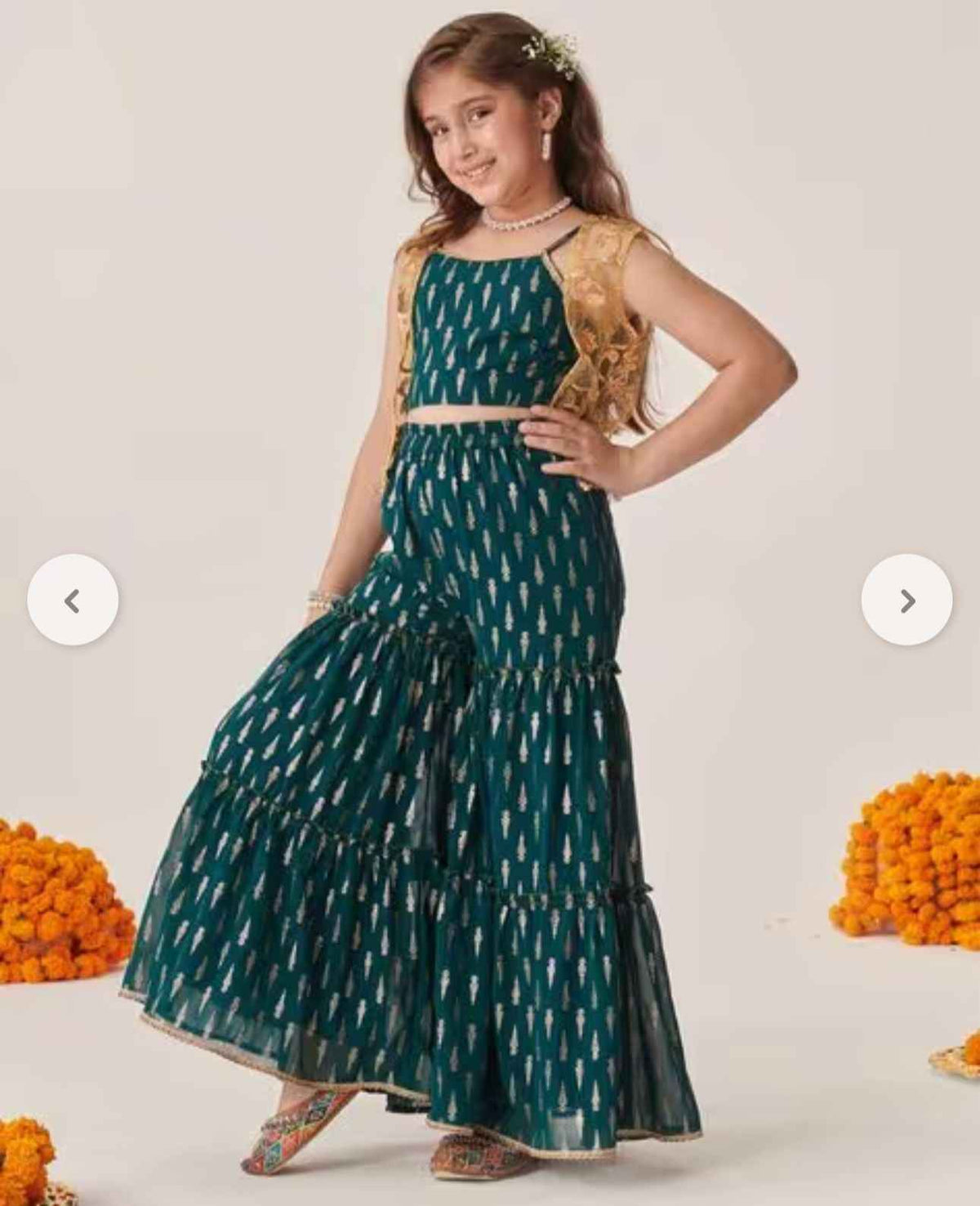 Girls Embroidered 3-Piece Kurta Set in Berlin