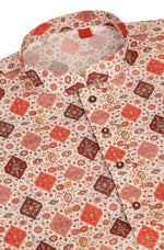 Geometric Printed Knee-Length Kurta with Pyjama
