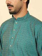 Cotton Silk Sequined Embroidered Yoke Design Cream Kurta With Cream Salwar in Berlin