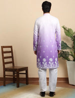 Cotton Blend Printed Olive Kurta and Pyjama in Germany