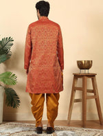 Men's Silk Blend Jacquard Paisley Kurta and Dhoti in Germany
