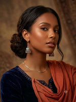 oxidized silver Jhumka earrings in Berlin