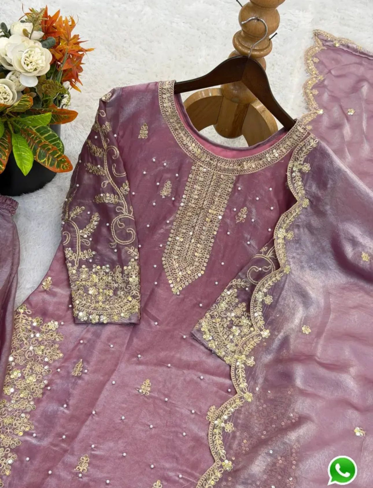 Latest Lavender  Designer Silk Palazzo Suit for Women Party Wear In Germany