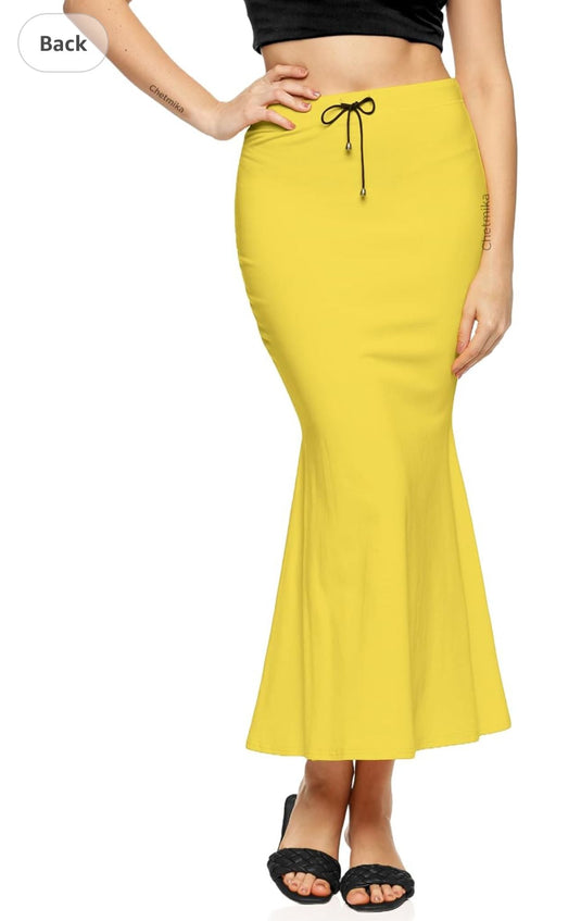 Yellow Women Saree Shapewear Petticoat Saree Shaper in Germany