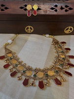 Traditional Palakka and Coin Two layer Choker Necklace in Germany