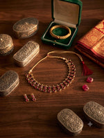 Gold-Plated Cubic Zirconia Necklace and Earrings in Germany