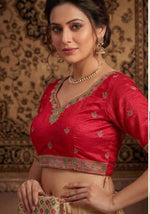 Red Elegant Traditional Blouse In Germany